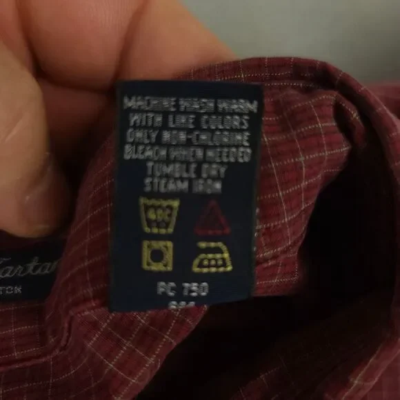 Gant Plaid Button Down Shirt Mens Large Red Cotton - Picture 4 of 14
